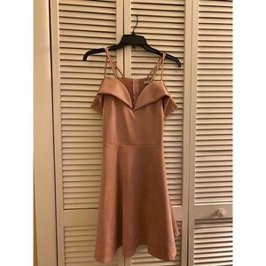 NEW CHARLOTTE RUSSE Pink Over the Shoulder Dress